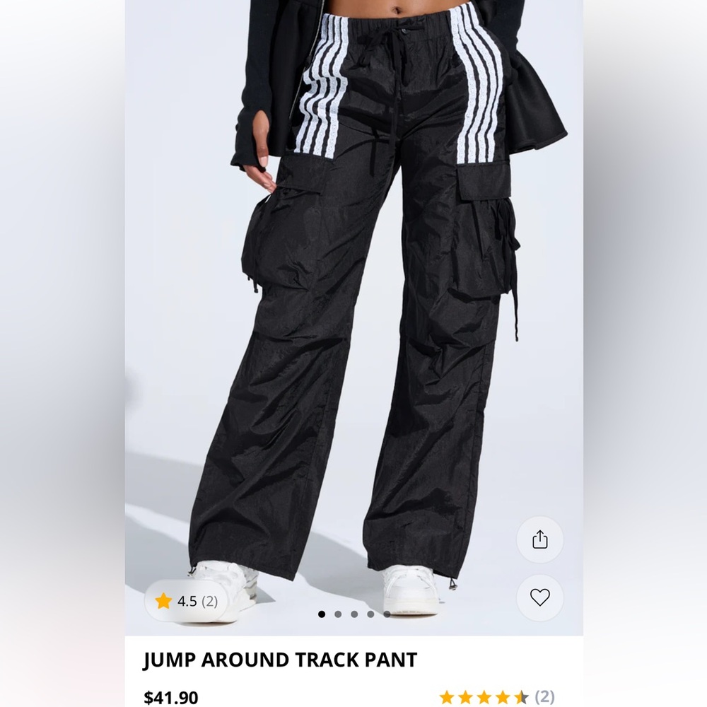AKIRA Black Track Pants for Women size Large
